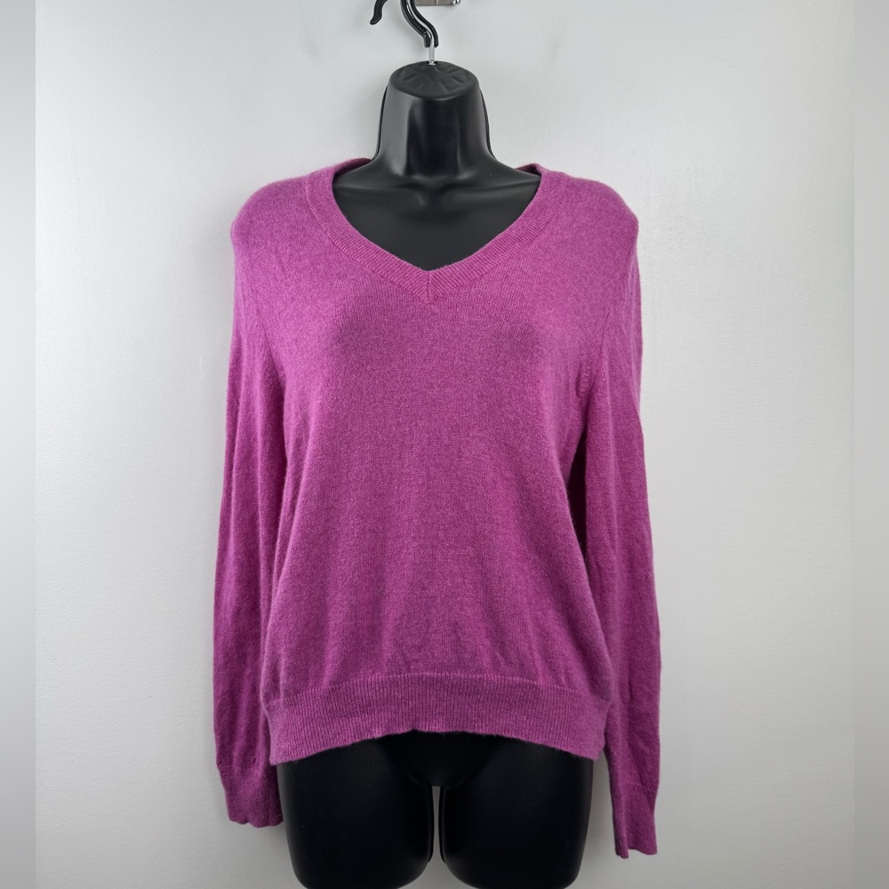 Notshy Women Cashmere V Neck Pink Sweater‎ Size Small
